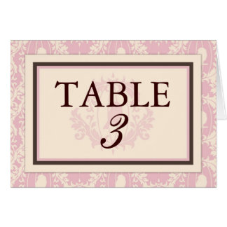 Tarjeta C de la tabla del rosa del pío del pío