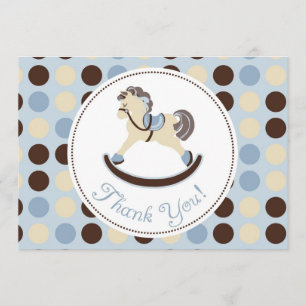 Tarjeta C del muchacho TY del caballo mecedora