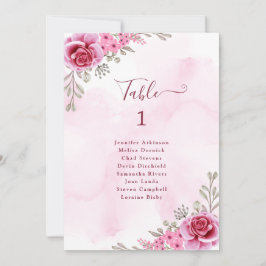 Tarjeta C para Boda floral Minimalista de oro rosa