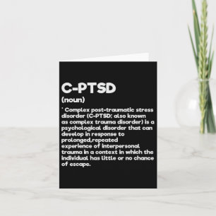 Tarjeta C-ptsd Definición Concienciación sobre el estrés P