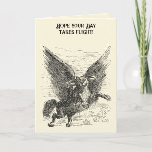 Tarjeta Caacrinolaas Un perro demonio alado Griffin