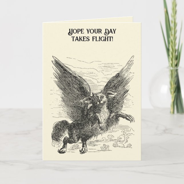 Tarjeta Caacrinolaas Un perro demonio alado Griffin (Anverso)