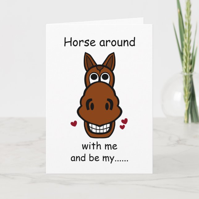Tarjeta Cabalgue Conmigo, Caballo de San Valentín (Anverso)