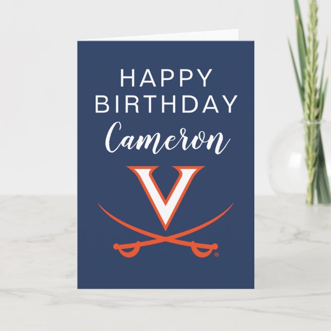 Tarjeta Caballeros de Virginia| Cumpleaños (Anverso)