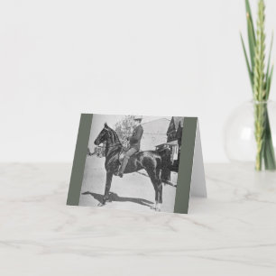 Tarjeta Caballo alzado estadounidense - Foto de un espectá