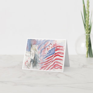 Tarjeta Caballo Americana Por Sherry