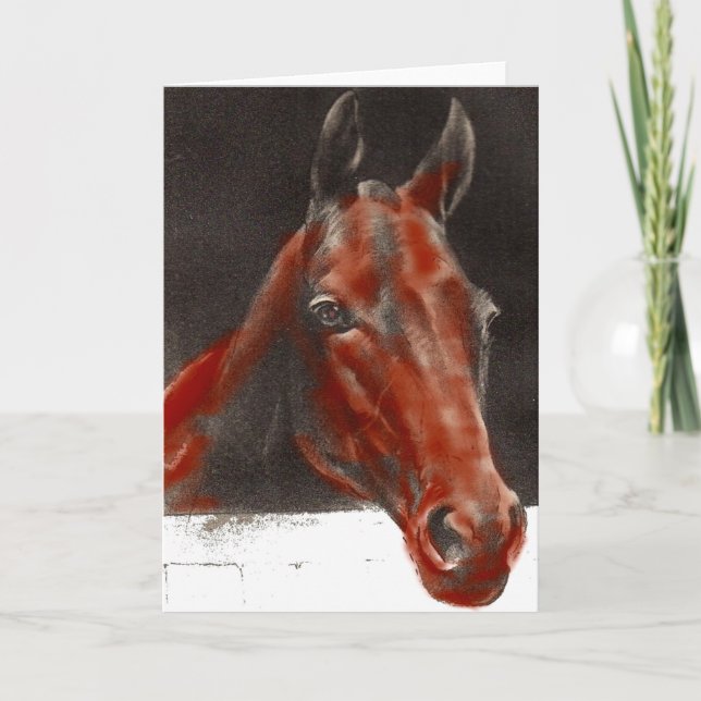 Tarjeta caballo amistoso (Anverso)