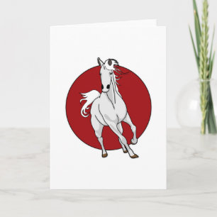 Tarjeta Caballo blanco