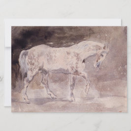 Tarjeta Caballo blanco (por Eugene Delacroix)