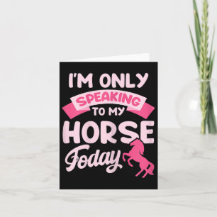 Tarjeta Caballo Camisas Camisas Graciosas Ecuestres Solo M