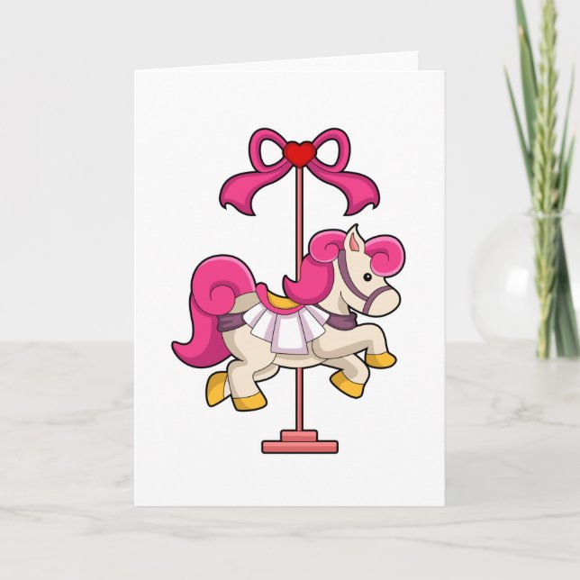 Tarjeta Caballo como caballito de carrusel.PNG (Anverso)