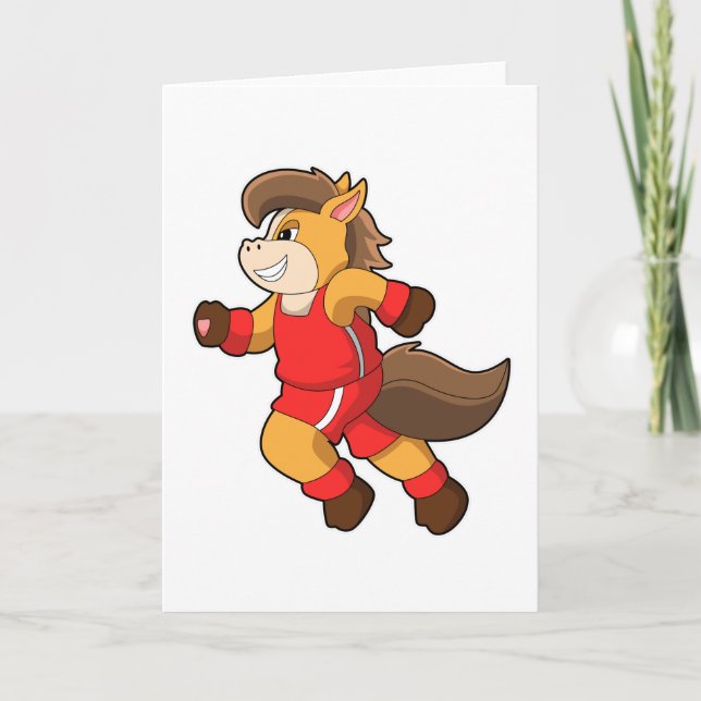 Tarjeta Caballo corriendo (Anverso)