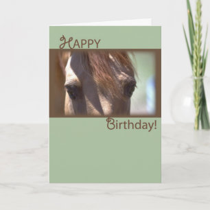 Tarjeta Caballo, cumpleaños feliz