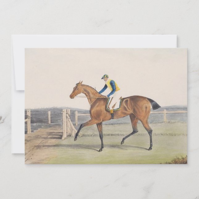 Tarjeta Caballo de carreras británico (La Duquesa) (Anverso)