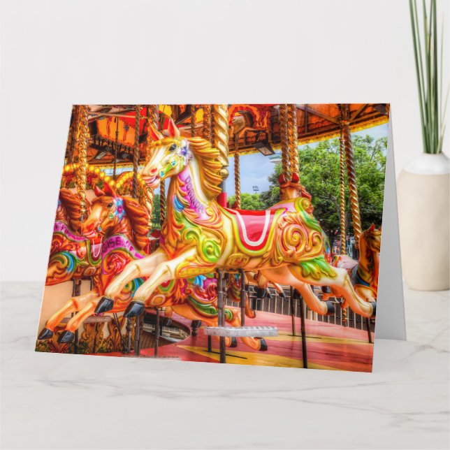 Tarjeta Caballo de carrusel (Anverso)