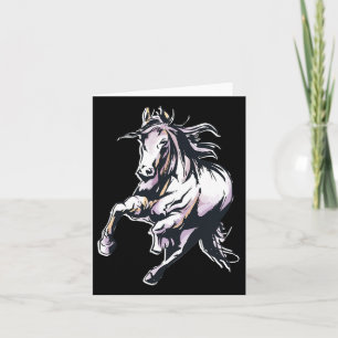 Tarjeta Caballo de colores