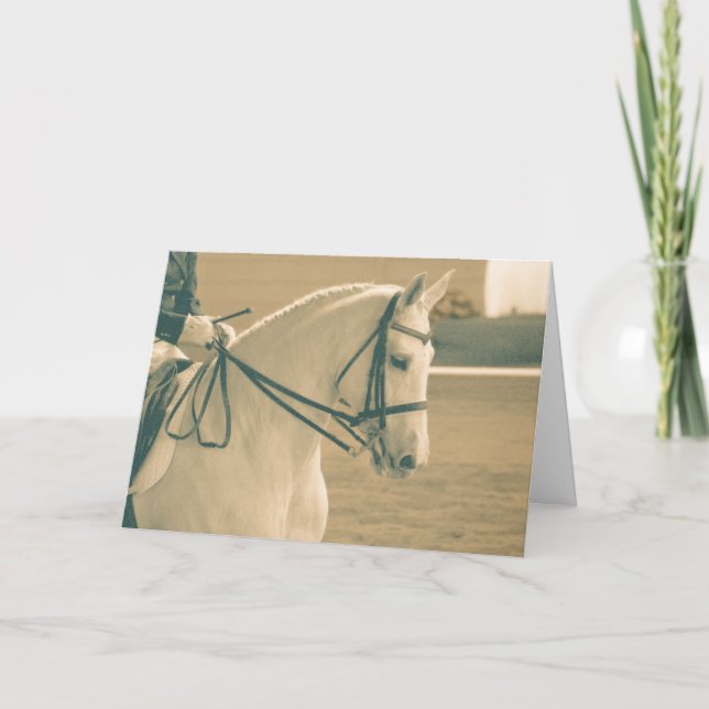 Tarjeta Caballo de Dressage (Anverso)