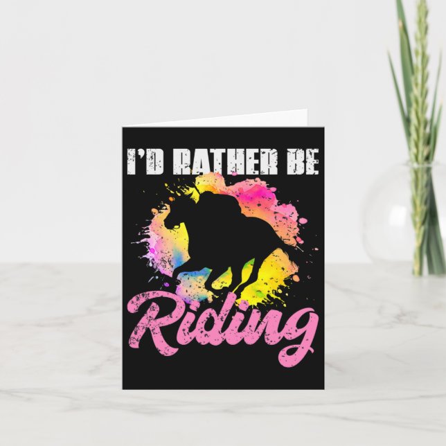 Tarjeta Caballo de equitación (Anverso)