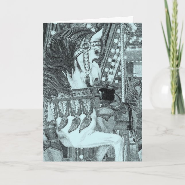 Tarjeta Caballo de merry tintado (Anverso)