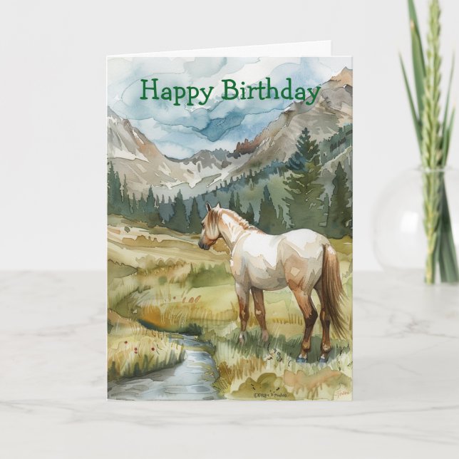 Tarjeta Caballo de Montaña (Anverso)