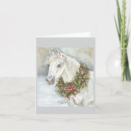 Tarjeta Caballo de Navidad de Sherry