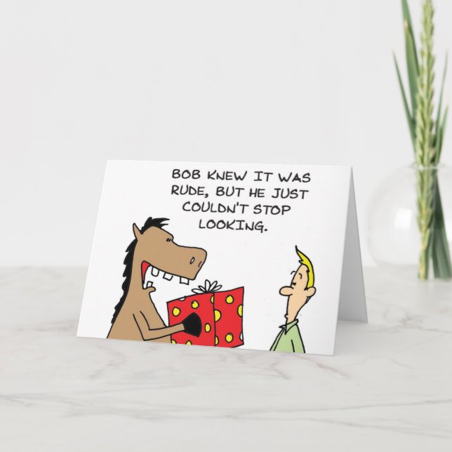 Tarjeta Caballo de regalo (Anverso)