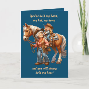 Tarjeta Caballo de Rodeo Occidental Abuela Vaquera Persona