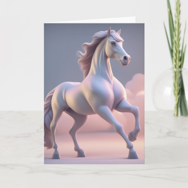 Tarjeta Caballo en la Puerta del Cielo (Anverso)