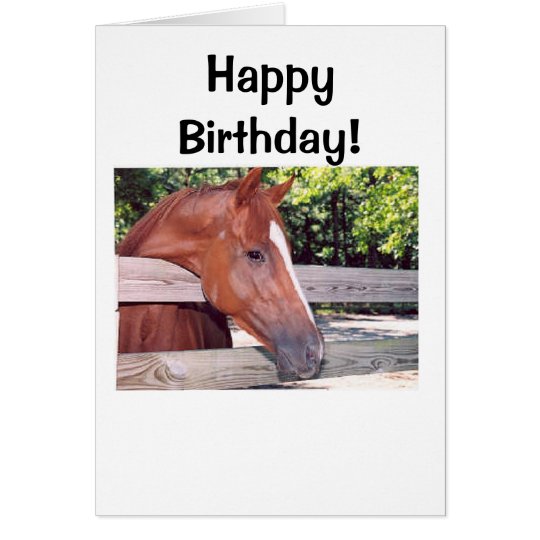 Tarjeta ¡Caballo, feliz cumpleaños!