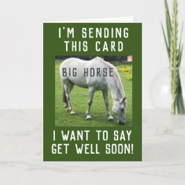 Tarjeta Caballo grande se pone bien pronto