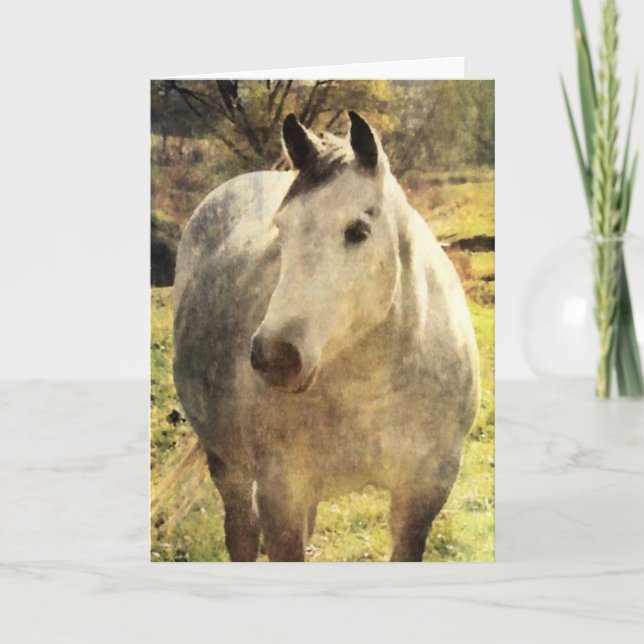 Tarjeta Caballo gris (Anverso)