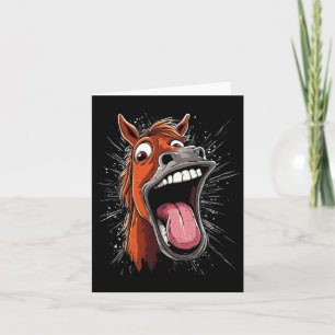 Tarjeta Caballo Guay Con Caballos De Lengua En Caballo En