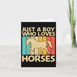Tarjeta Caballo Guay Para Niños Niños Caballo Ecuestre Rid
