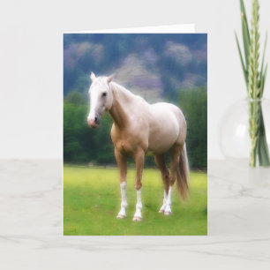Tarjeta Caballo ideal del Palomino