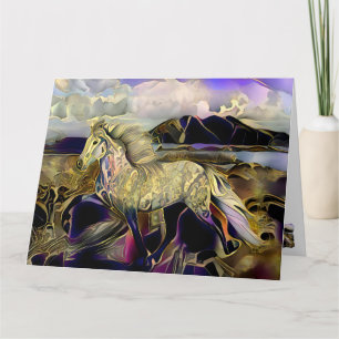 Tarjeta Caballo islandés Art Deco
