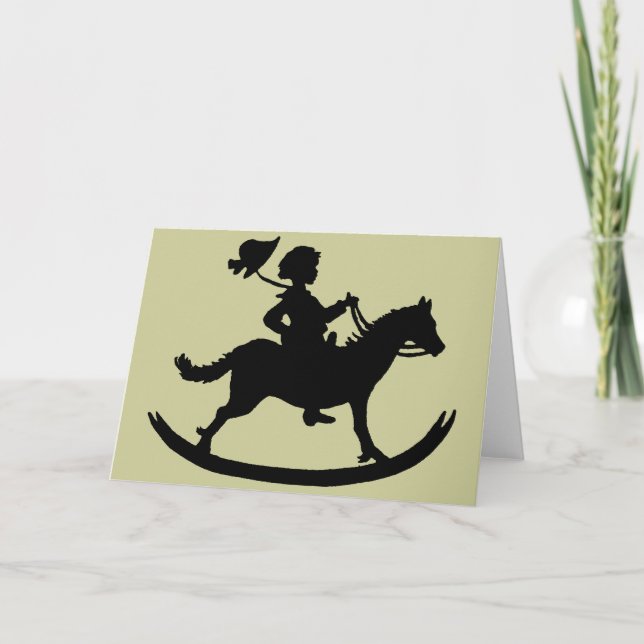 Tarjeta Caballo mecedora (Anverso)
