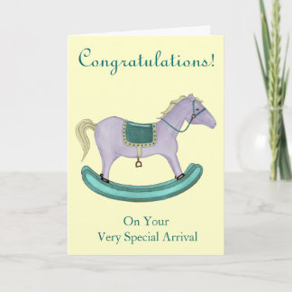 Tarjeta Caballo mecedora - juguetes tradicionales (en