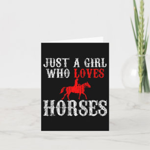 Tarjeta Caballo montando a caballo vintage