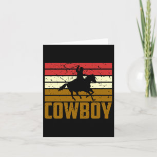 Tarjeta Caballo montando Rodeo Texas Gira Vaquero