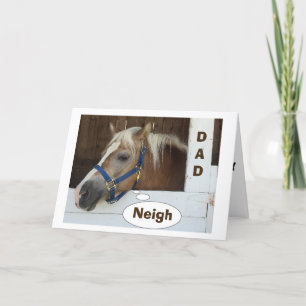 TARJETA **CABALLO** "NUNCA OLVIDARÍA EL DÍA DEL PADRE"