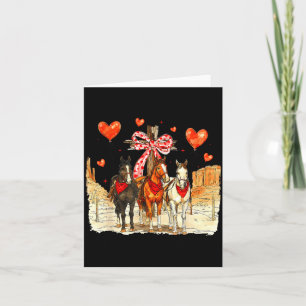 Tarjeta Caballo Occidental San Valentín Divertido Día de S