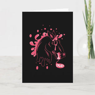 Tarjeta Caballo oscuro