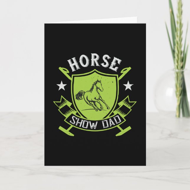 Tarjeta Caballo - Padre de exhibición de caballos (Anverso)