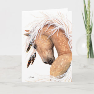 Tarjeta Caballo Palomino Majestuoso de BiHrLe Card