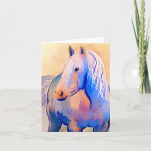 Tarjeta Caballo Pastel