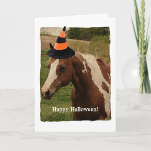 Tarjeta Caballo Pintado de Halloween