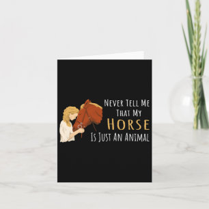 Tarjeta Caballo Que Dice Por Los Amantes De Los Caballos