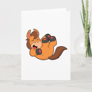 Tarjeta Caballo riendo