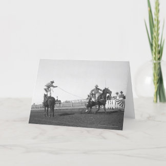 Tarjeta Caballo Roping