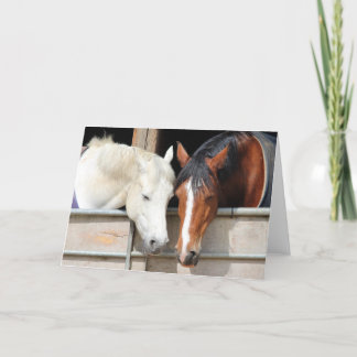 Tarjeta Caballos amorosos